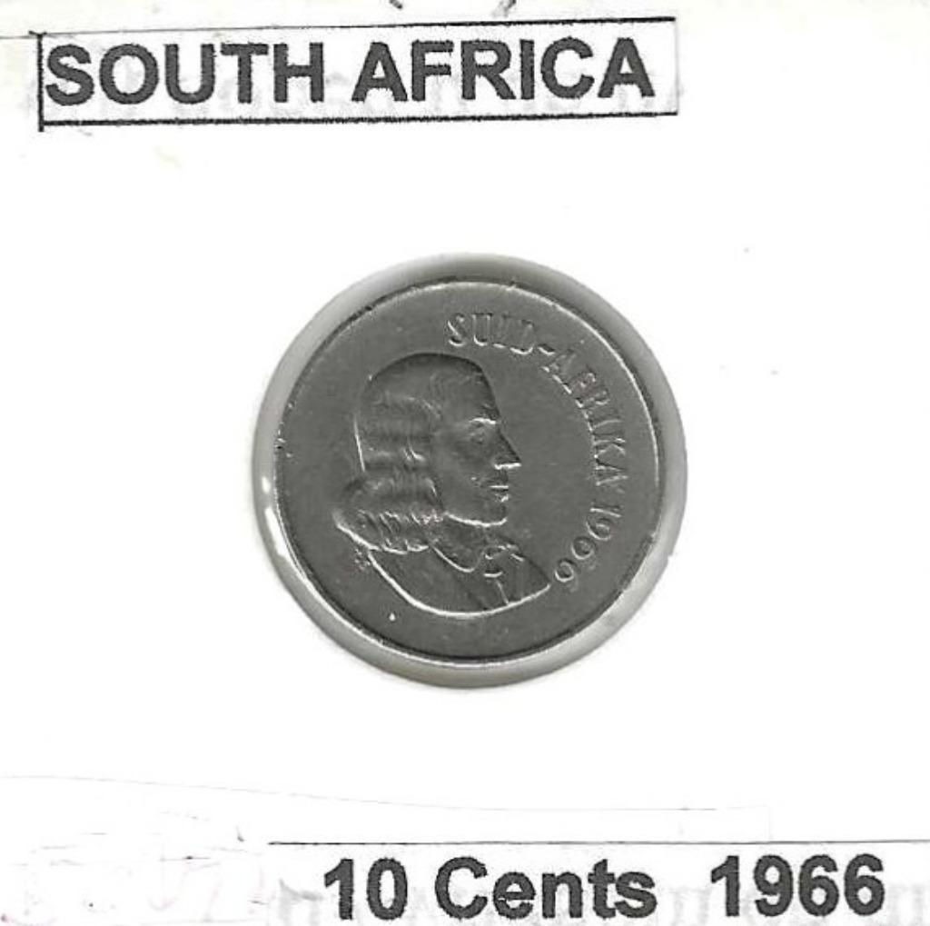 Zuid-Afrika, 10 Cents 1966., Ophalen of Verzenden, Zuid-Afrika, Losse munt