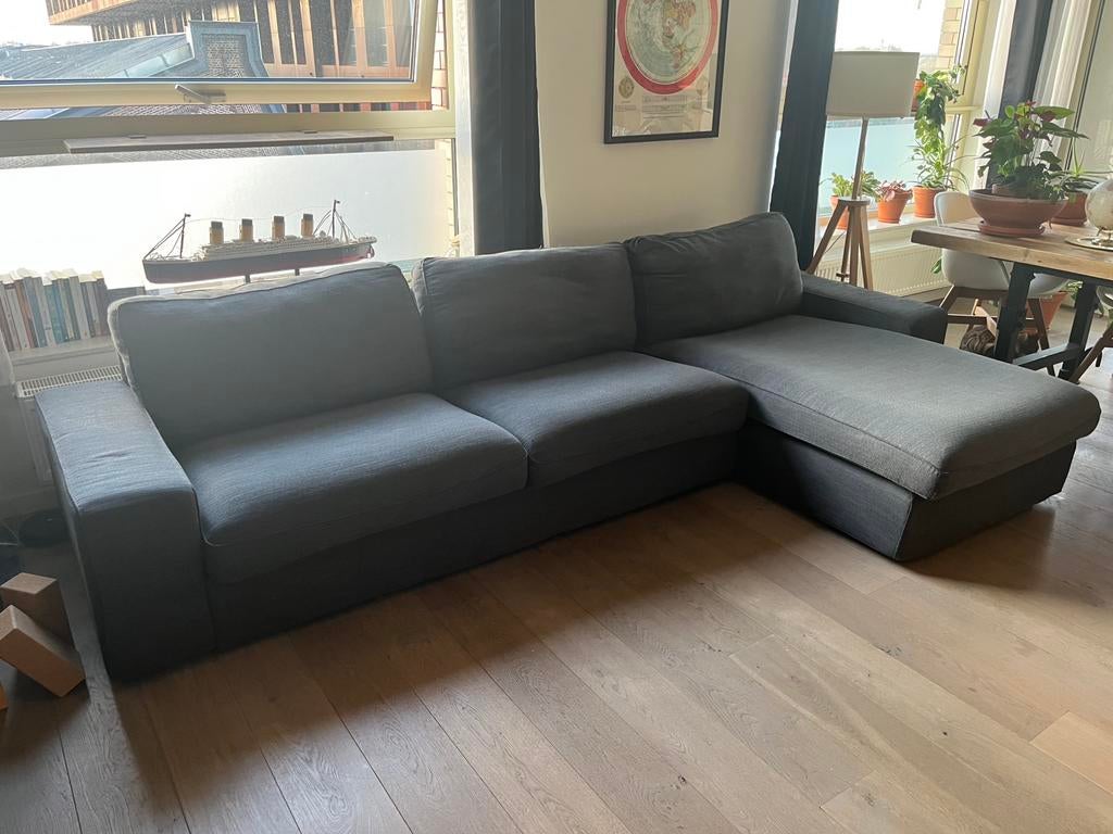 Ikea Zetel + maison du monde tafel, Huis en Inrichting, Ophalen, Zo goed als nieuw