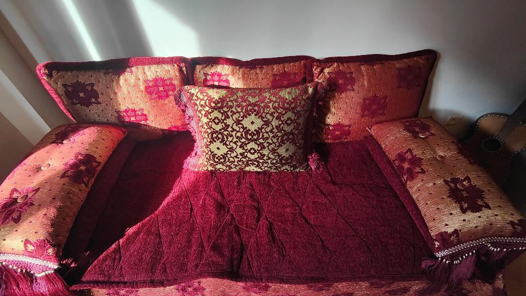 Marokkaanse (zetel)doeken en kussens, Huis en Inrichting, Ophalen, Zo goed als nieuw