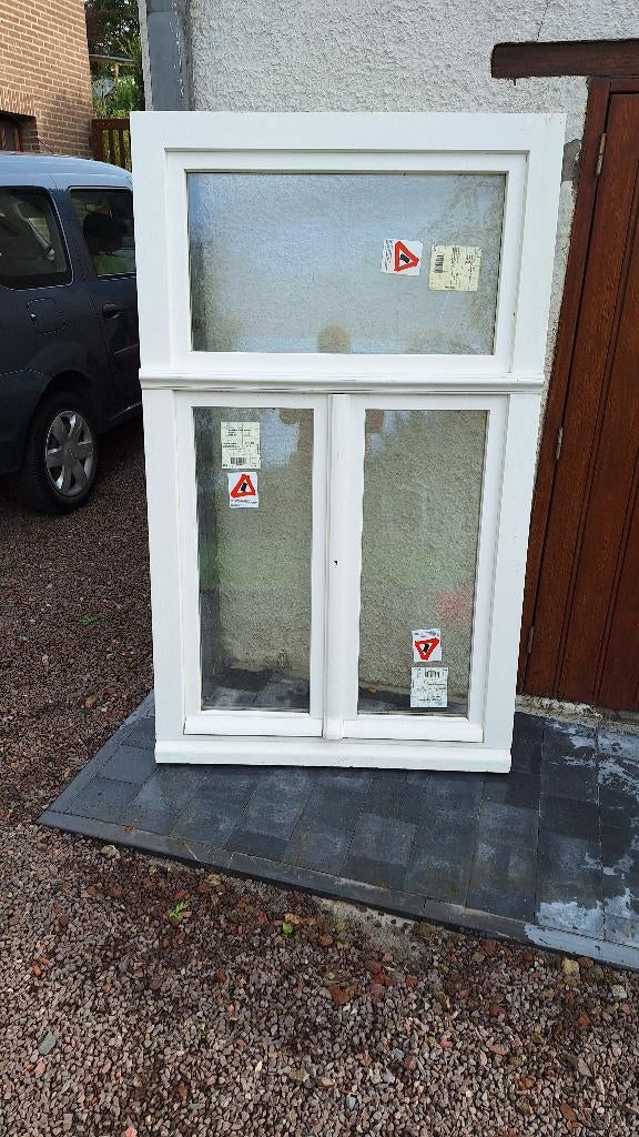 chassis bois neuf, Bricolage & Construction, Vitres, Châssis & Fenêtres, Neuf, Double vitrage, Enlèvement ou Envoi, 120 à 160 cm