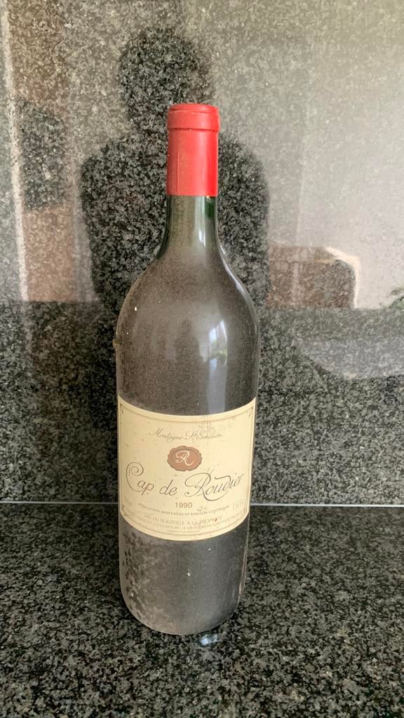Cap de Roudier - Saint Emilion - magnum 1,5L - 1990, Collections, Vins, Enlèvement ou Envoi, Comme neuf