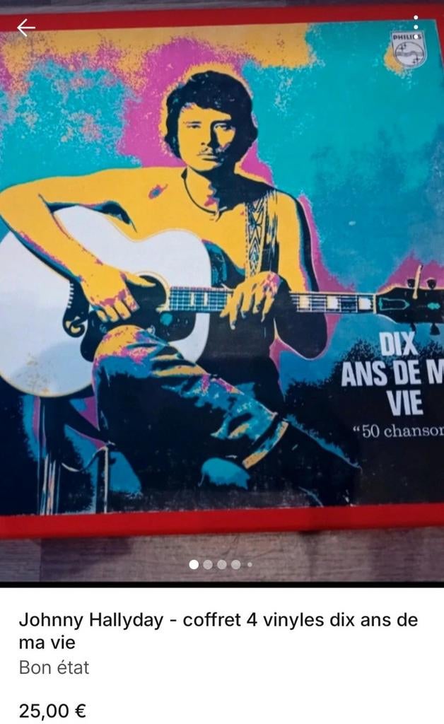 Johnny Hallyday - coffret 4 vinyles dix ans de ma vie, CD & DVD, Vinyles | Autres Vinyles, Enlèvement ou Envoi, Utilisé