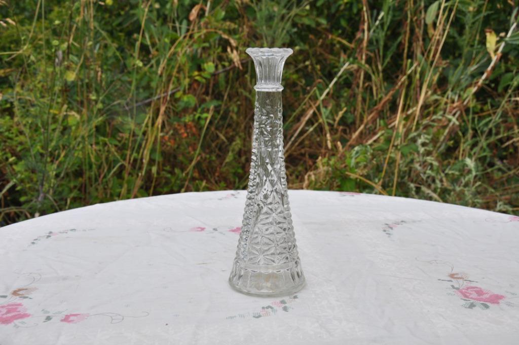 bougeoir en verre moulé, Antiquités & Art, Enlèvement ou Envoi, Verre