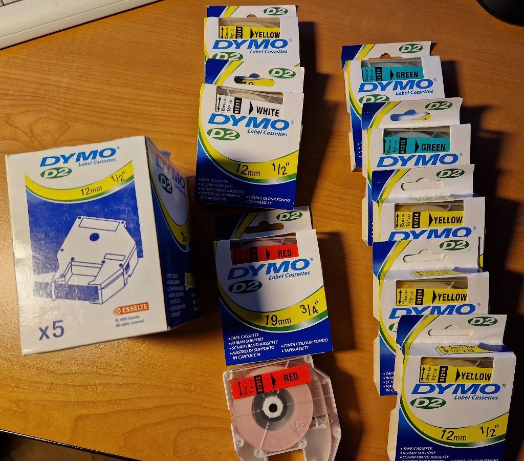 DYMO D2-inktpatronen, Ophalen of Verzenden, Nieuw, Tape-label, DYMO