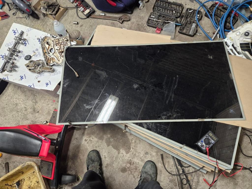 Te koop zwart glazen 14x zonnepanelen 72.5watt per stuk, Ophalen, Zo goed als nieuw