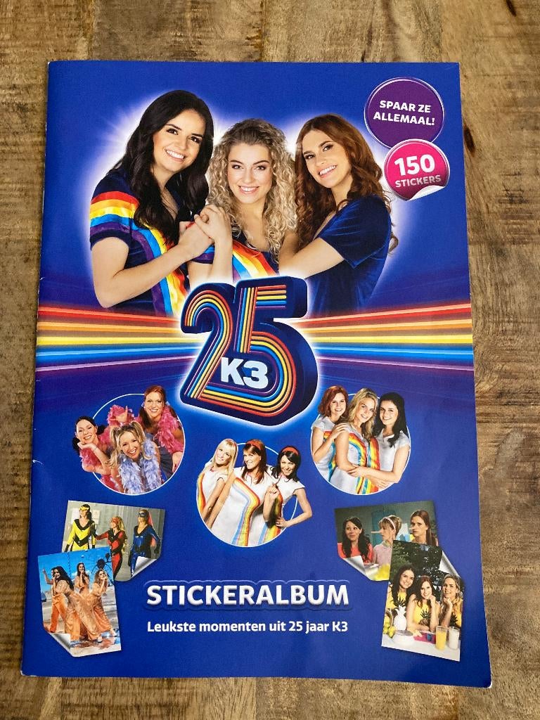Stickeralbum 25 jaar K3, Verzamelen, Stickers, Ophalen of Verzenden, Gebruikt