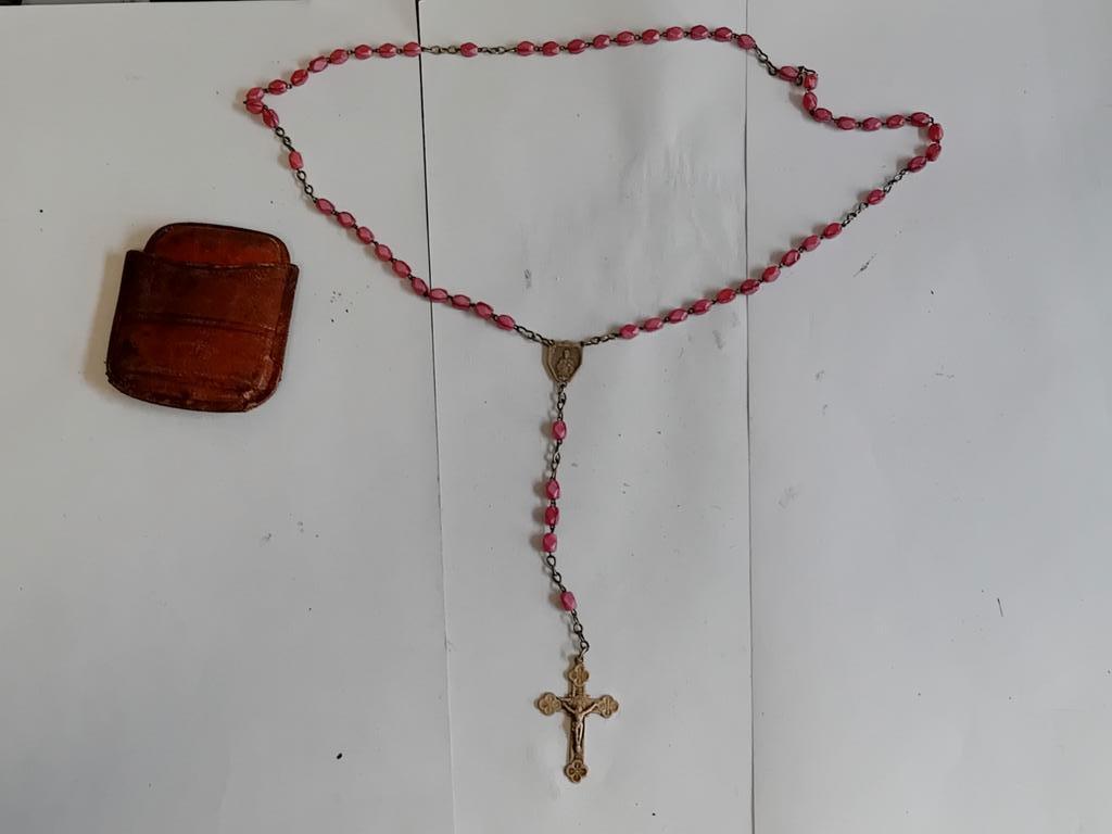 antieke zilveren rozenkrans, Antiek en Kunst, Antiek | Religieuze voorwerpen, Ophalen of Verzenden