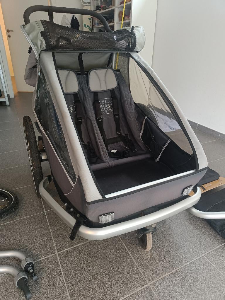 Croozer keekee 2 met veel accessoires - perfecte staat, Zo goed als nieuw, Combiwagen, Verstelbare duwstang, Ophalen