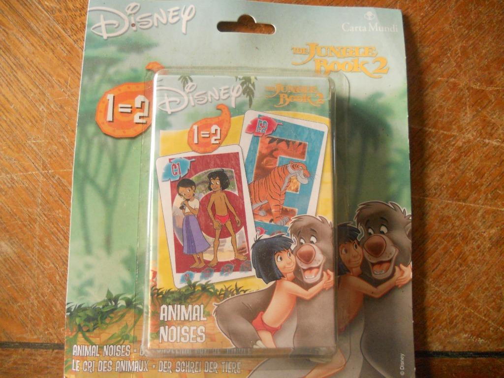 the jungle book 2  : kaartspel - jeu de cartes  : 1=2, Trois ou quatre joueurs, Enlèvement ou Envoi, Neuf, Carta mundi