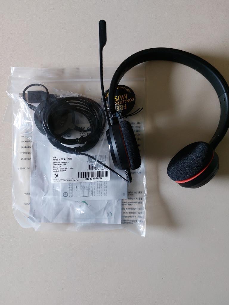 Jabra Evolve 20 pc headset nieuw!, Computers en Software, Headsets, Nieuw, On-ear, Ophalen of Verzenden, Jabra