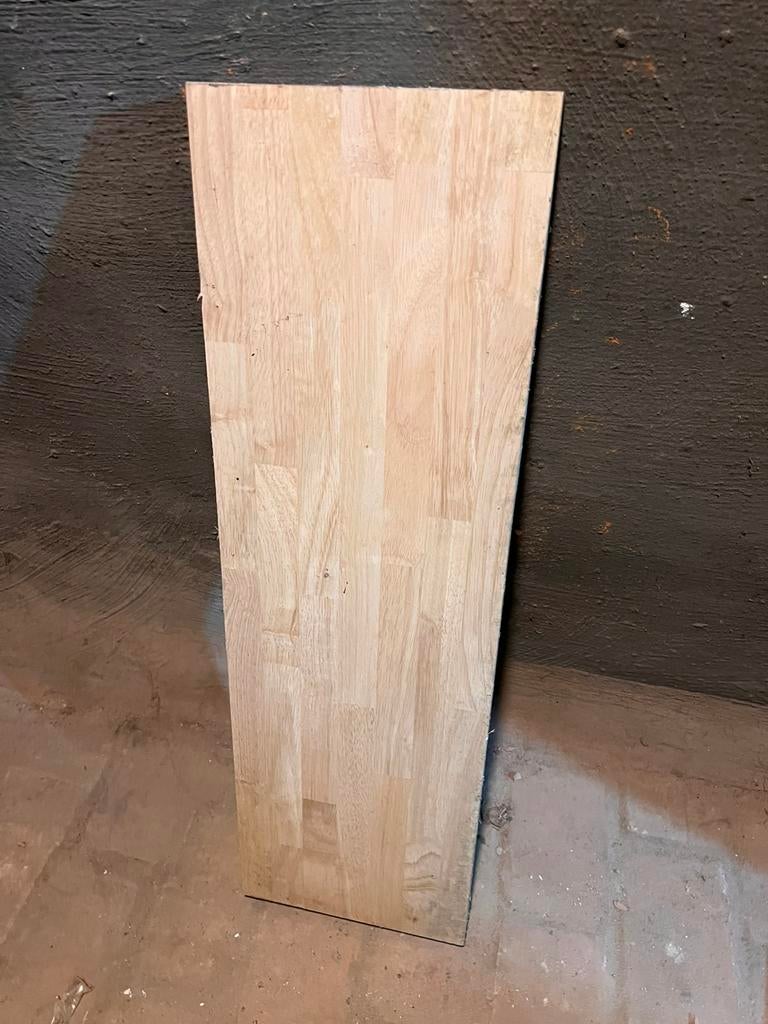 9 stuks rubberwood planken, Doe-het-zelf en Bouw, Hout en Planken, Ophalen, Zo goed als nieuw