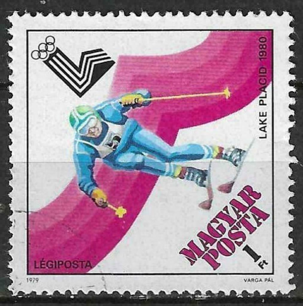 Hongrie 1979 - Yvert 424PA - Jeux olympiques d'hiver (ST), Envoi, Affranchi