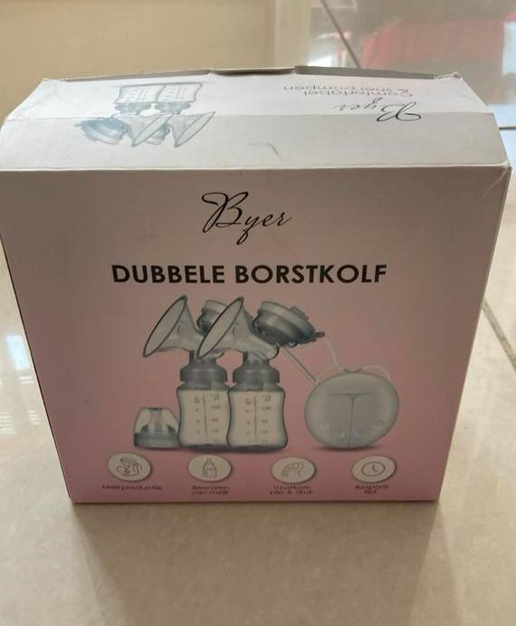 Dubbele borstkolf, handkolf, flesjes, potjes en spene, Ophalen, Zo goed als nieuw, Borstkolf