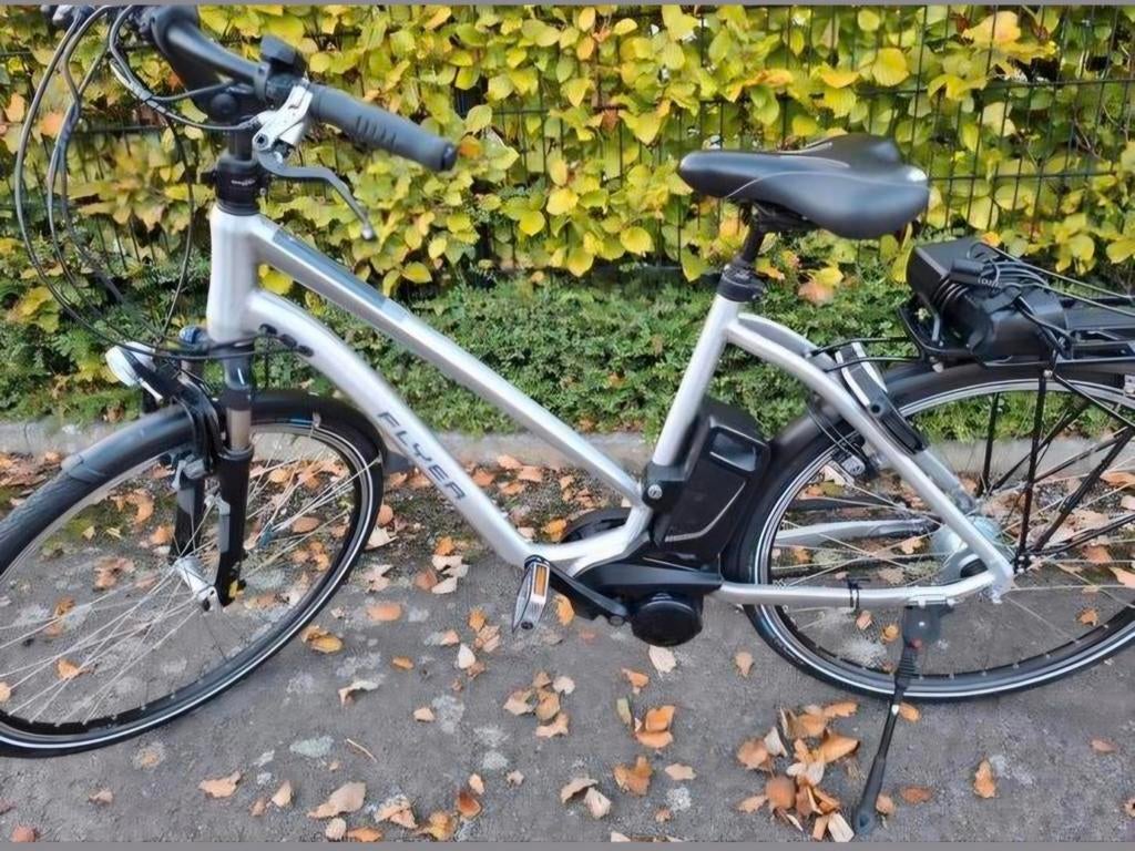 Flyer elektrische fiets – middenmotor – topstaat –, Ophalen of Verzenden, Versnellingen