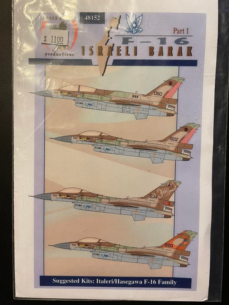 Decals Eagle Strike 48152 F16, Hobby en Vrije tijd, Ophalen of Verzenden, Zo goed als nieuw
