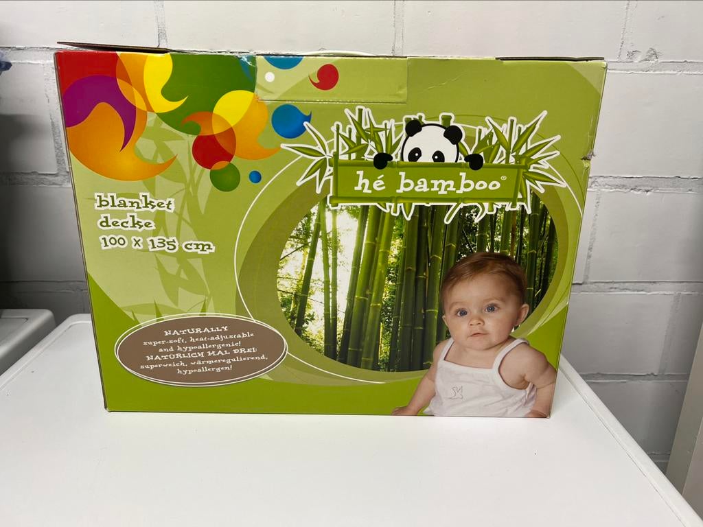 Hé Bamboo Wash Cotton Bamboo 100x135 deken NIEUW, Enfants & Bébés, Enlèvement ou Envoi, Neuf