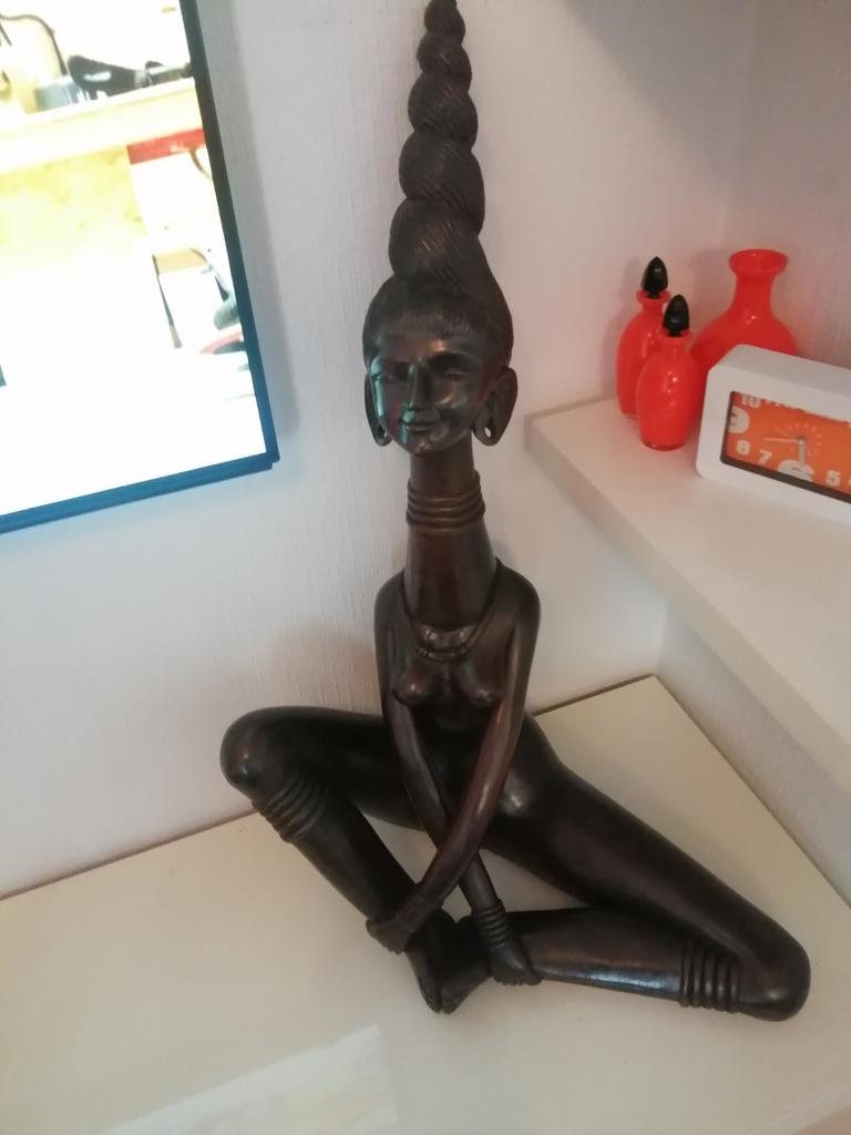 Mooi groot houten beeld, Antiek en Kunst, Ophalen