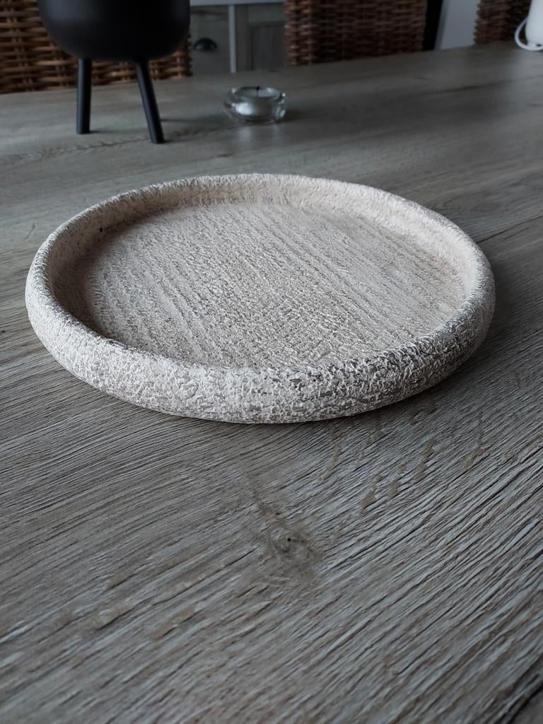 Stenen deco schaal, Ophalen, Zo goed als nieuw