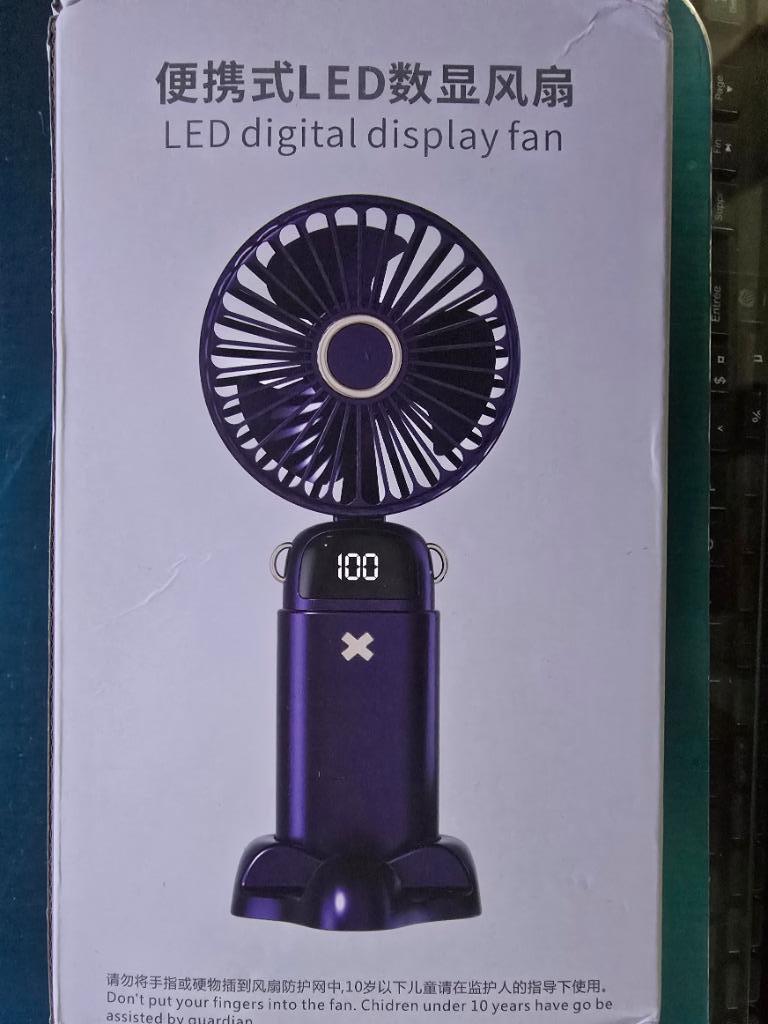 Ventilateur portable - Produit neuf - Code bleu, Enlèvement ou Envoi, Neuf, Autres types