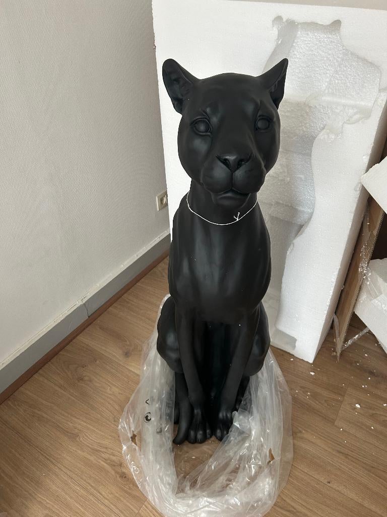 Postuur zwarte panter - 110cm - Nieuw, Antiek en Kunst, Kunst | Beelden en Houtsnijwerken, Ophalen