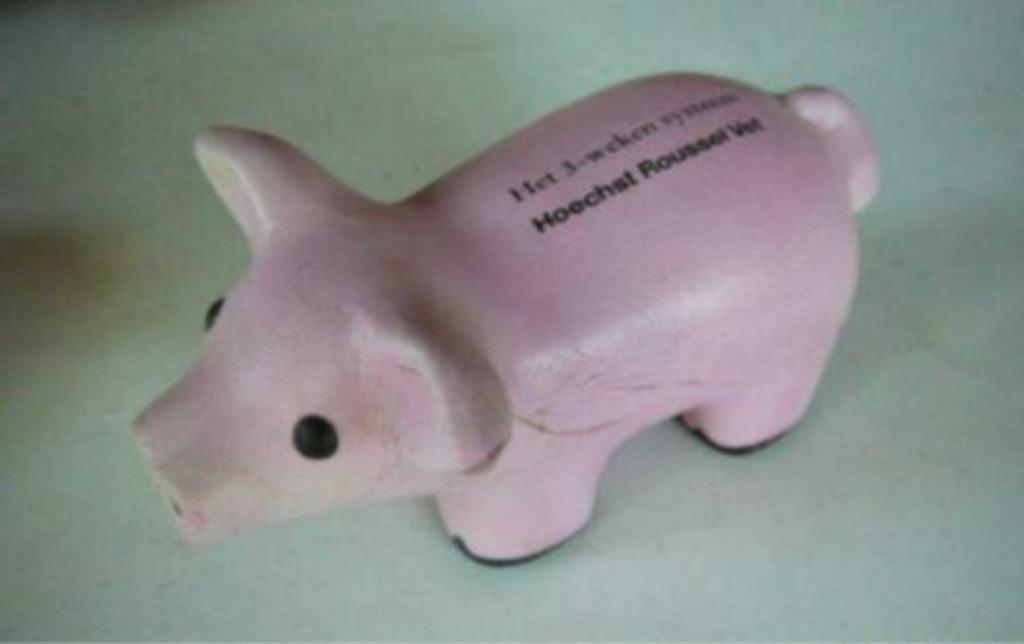 stress bal varken Het 3-weken systeem Hoechst Roussel, Ophalen of Verzenden, Gebruikt, Gebruiksvoorwerp