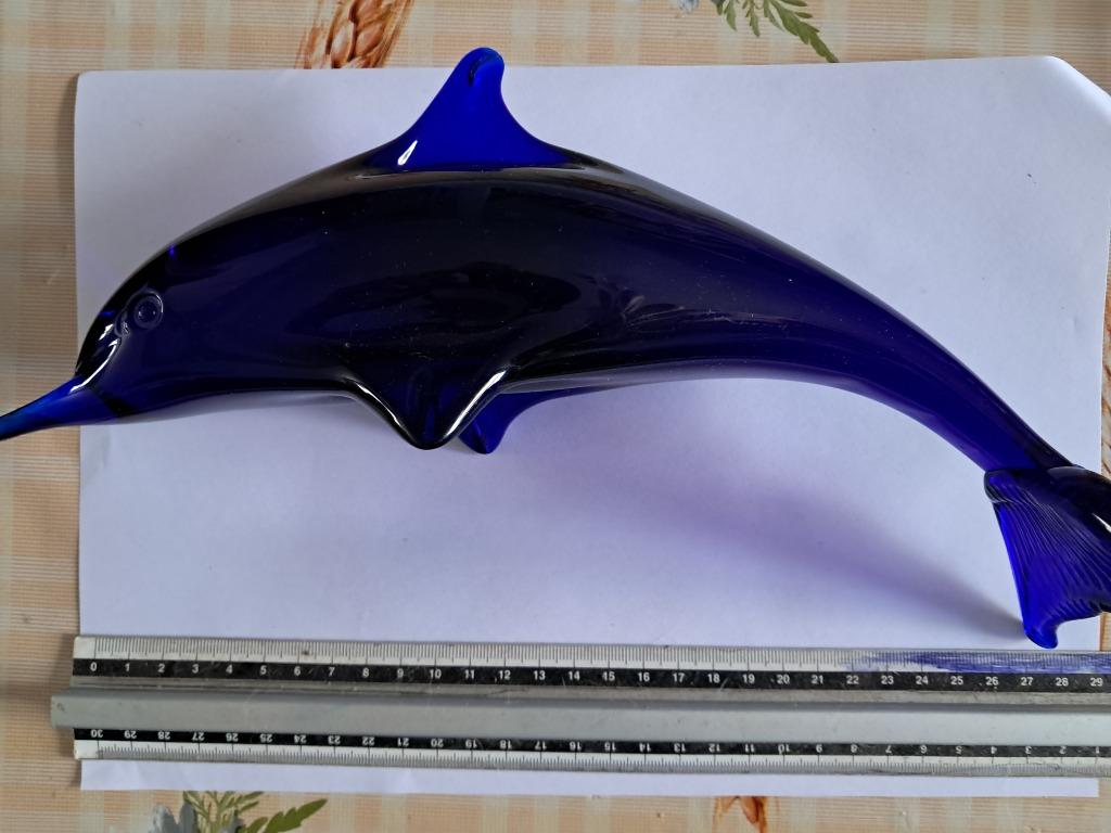 dauphin en cristal bleu, Antiquités & Art, Enlèvement