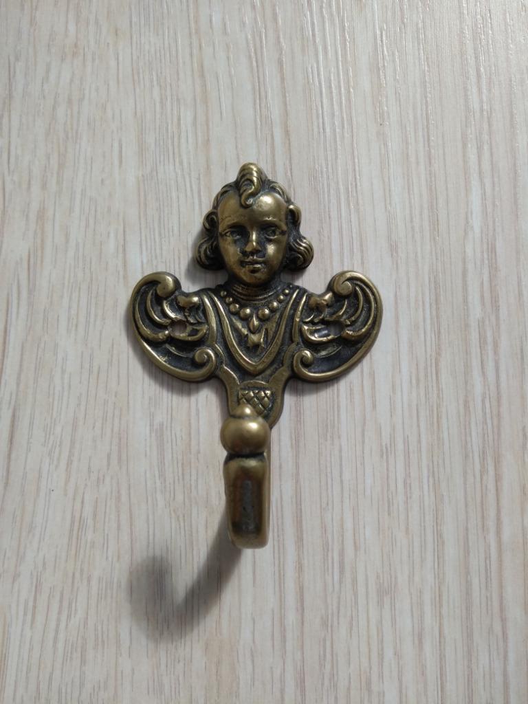 koperen kleerhanger (kapstok) in de vorm van een engel, Antiek en Kunst, Ophalen