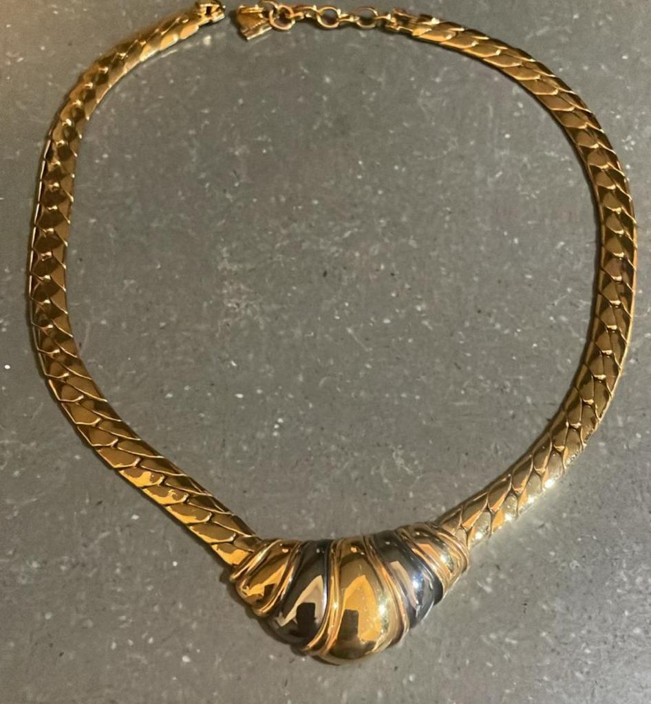 Vintage halsketting merk Lanvin, Ophalen of Verzenden, Gebruikt, Overige kleuren, Overige materialen