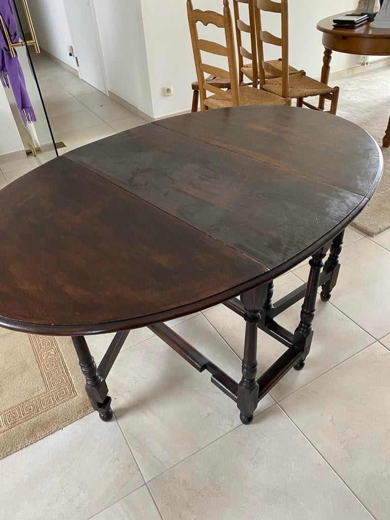 Antieke Engelse hangoor tafel, Ophalen