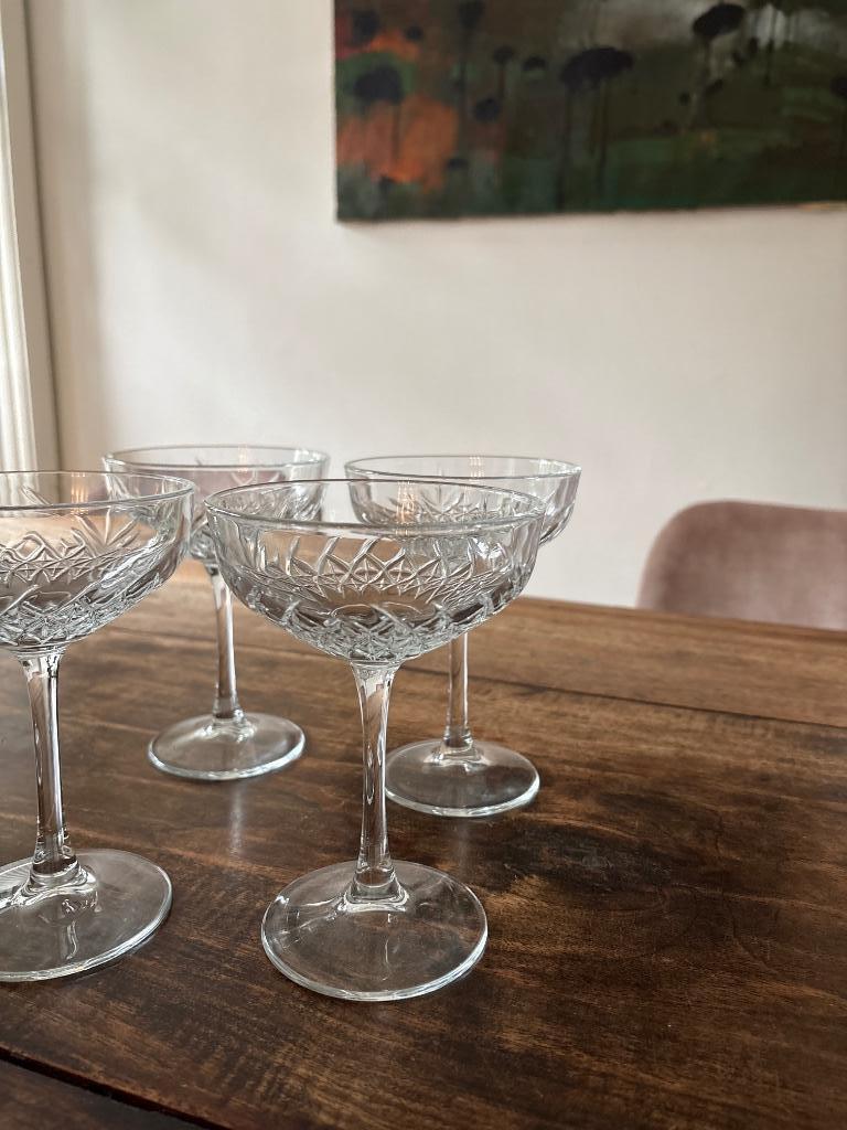 Champagnecoupes/ cocktailglazen, Verzamelen, Glas en Drinkglazen, Nieuw, Overige typen, Ophalen