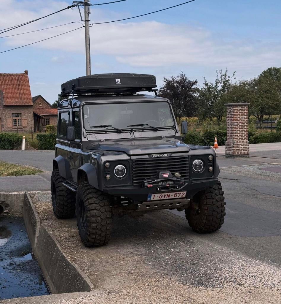Land rover Defender td5, Zwart, Vierwielaandrijving, Radio, 2 zetels