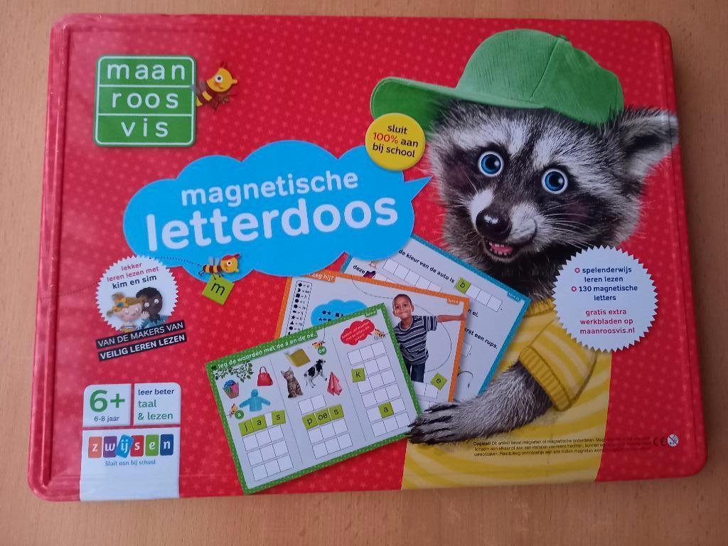Nieuwstaat, Maan roos vis magnetische letterdoos, Kinderen en Baby's, Speelgoed | Educatief en Creatief, Ophalen of Verzenden