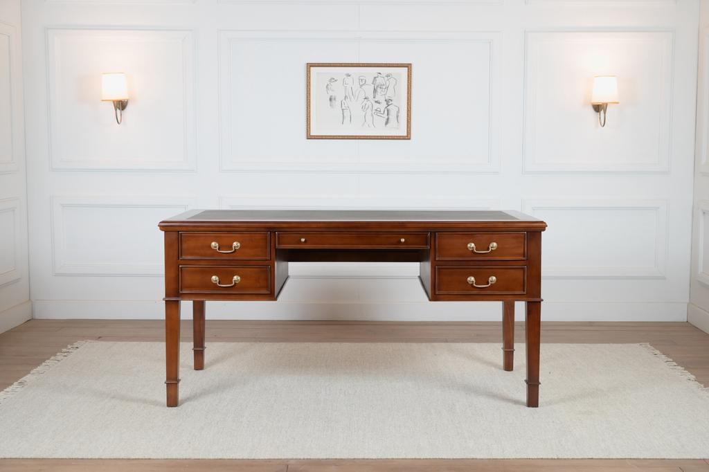 Klassiek Engels bureau 160x80 NIEUW (schrijftafel), Huis en Inrichting, Bureaus, Ophalen of Verzenden, Nieuw