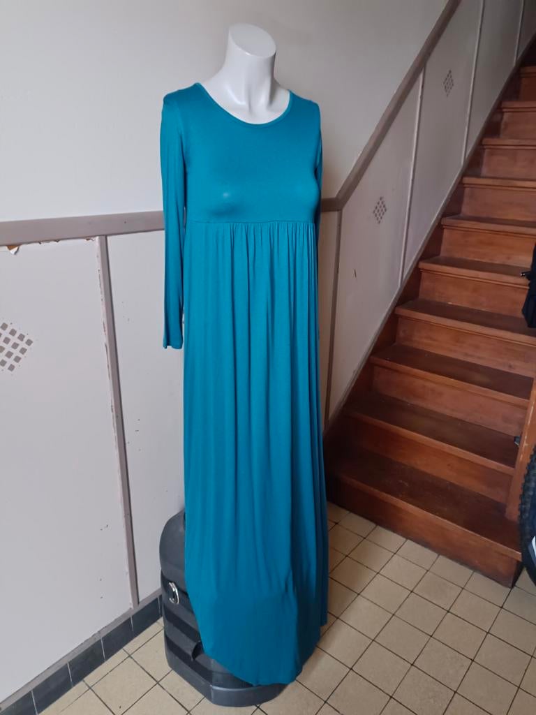 Lange jurk in viscose 38, Maat 38/40 (M), Jurk, Nieuw, Verzenden