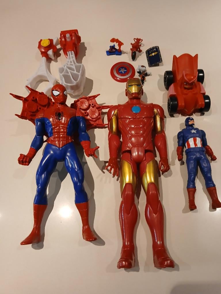 Lot spiderman en andere figuren 11st, Ophalen of Verzenden, Zo goed als nieuw