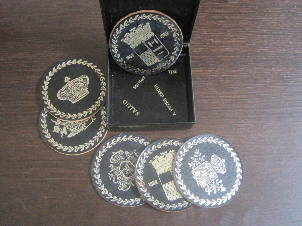 vintage glasonderleggers, Zweeds design Philipp, Ophalen of Verzenden