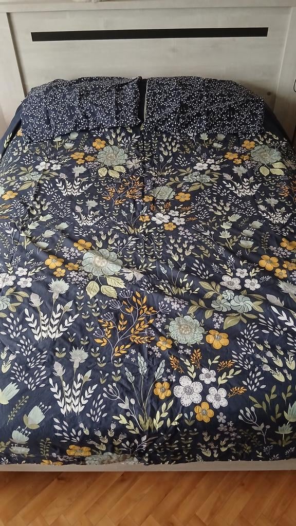 Housse de couette réversible, Maison & Meubles, Housse de couette, Enlèvement, Utilisé, Bleu