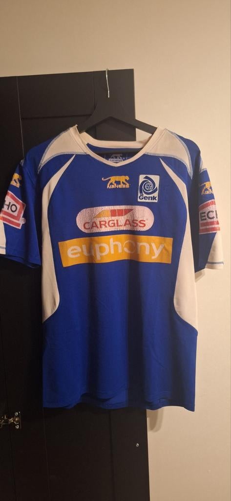 KRC Genk 2006-2007 Home Blue Airness XL, Maat L, Ophalen of Verzenden, Shirt