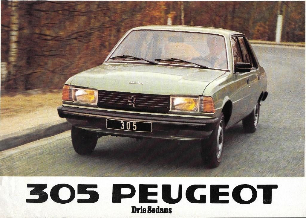 PEUGEOT 305, Livres, Autos | Brochures & Magazines, Enlèvement ou Envoi, Comme neuf, Peugeot