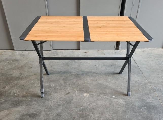 Bamboo Camping Tafel 110x70cm, Caravans en Kamperen, Kampeermeubelen, Campingtafel, Ophalen