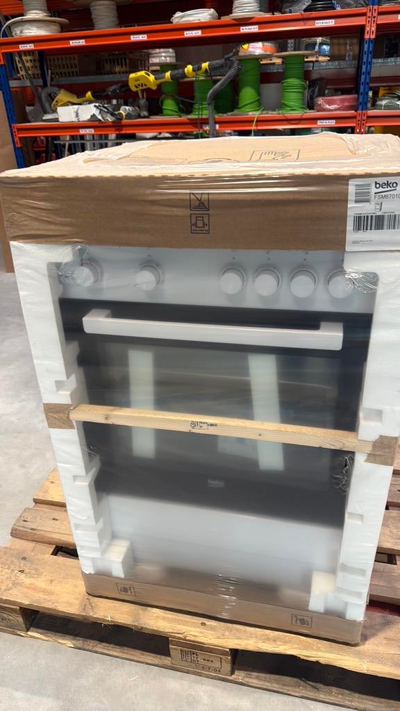 Beko FSM67010GW, Elektronische apparatuur, Fornuizen, Vrijstaand, Keramisch, Ophalen