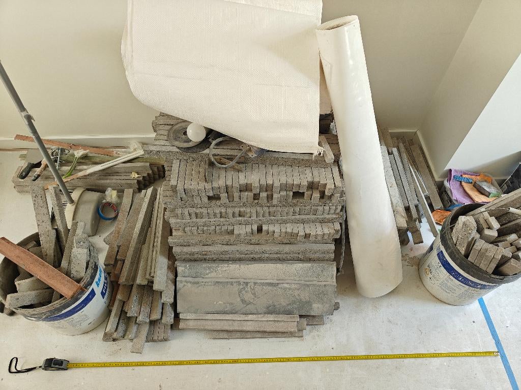 XPS 12cm + steenstrips 10m2 geostylistix unique beige, Enlèvement, Neuf, Béton