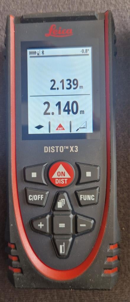 Leica Disto X3 Afstandsmeter in tas - bluetooth - 150m, Ophalen