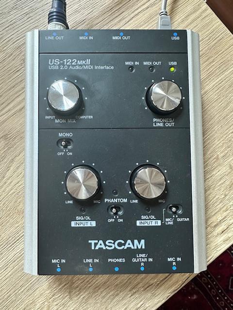 Tascam interface US-122 MKII, Ophalen, Zo goed als nieuw