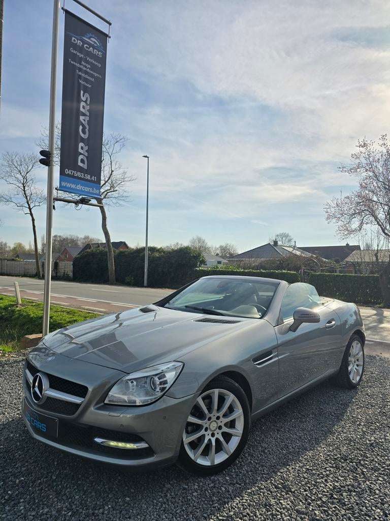 MERCEDES-BENZ-SLK 200 CABRIO//AUTOMAAT//LEDER//XENON//NAVI, Auto's, Mercedes-Benz, Automaat, Euro 5, Achterwielaandrijving, 4 cilinders