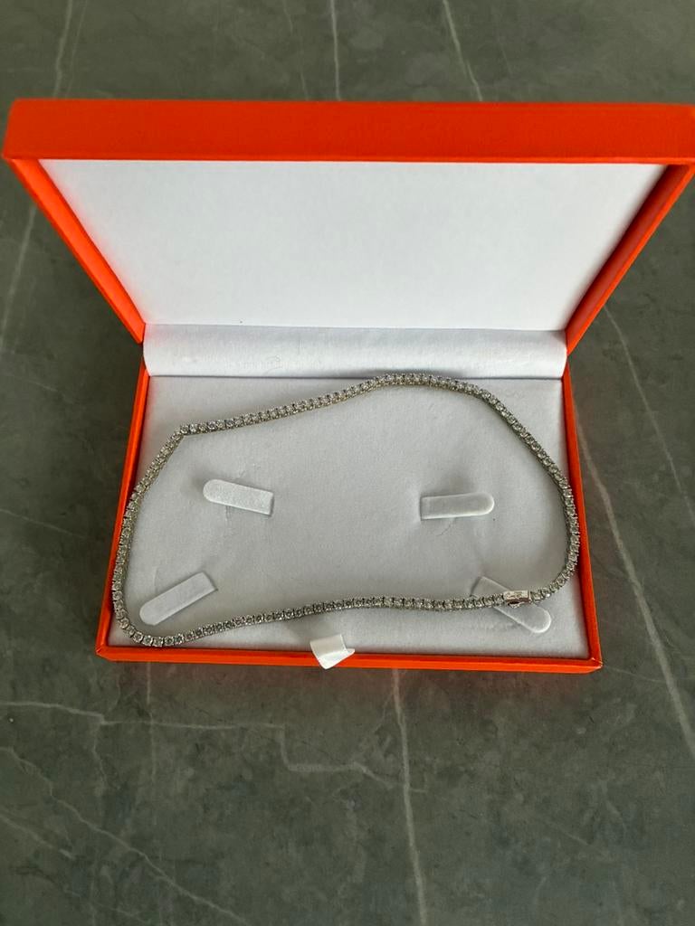 Astos dubai diamond ketting, Bijoux, Sacs & Beauté, Neuf, Pierre ou Minéral, Enlèvement ou Envoi, Autres couleurs