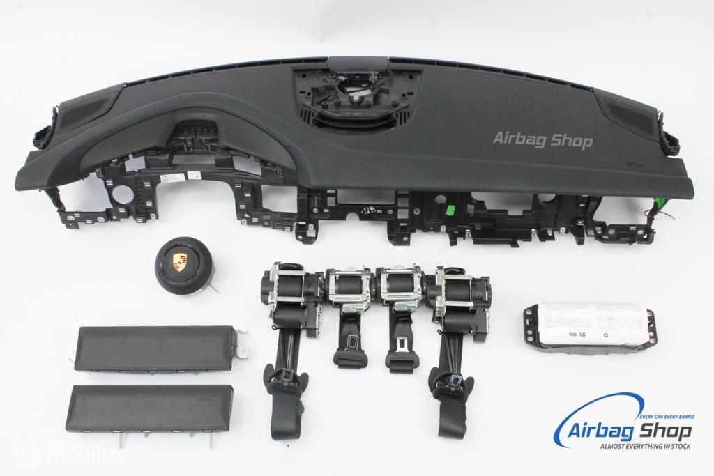 AIRBAG KIT Tableau de bord noir structure PORSCHE TAYCAN, Enlèvement ou Envoi, Utilisé