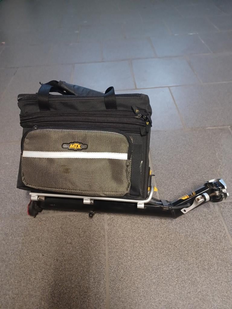 Sacoche de vélo Quick MTX Track + porte-bagages, Enlèvement