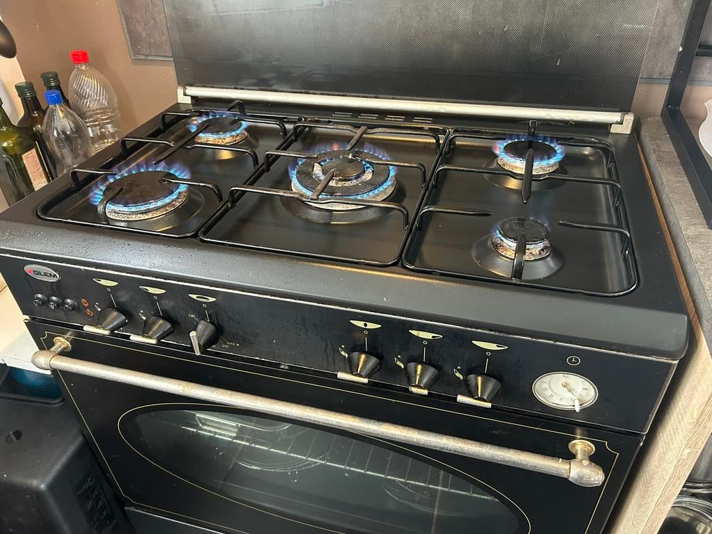 Cuisinière GAZ / Grill électrique., Gaz, Enlèvement, Utilisé, 5 zones de cuisson ou plus