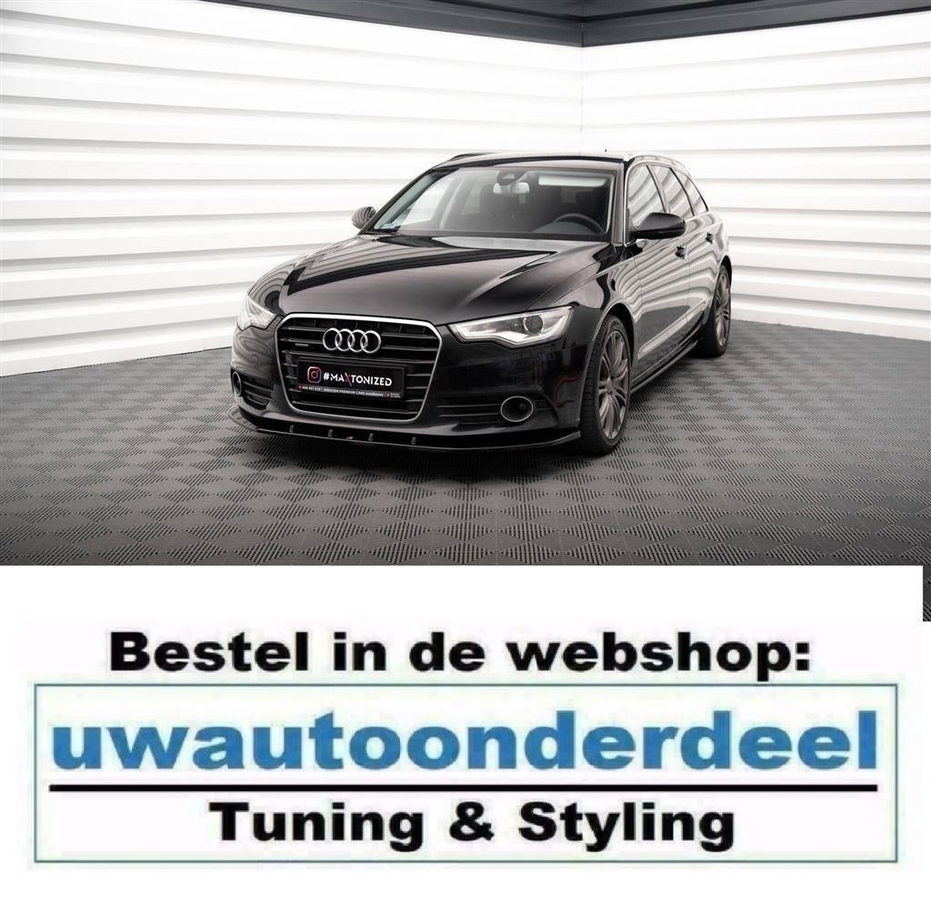 Maxton Design Spoiler Splitter Lip Geschikt voor Audi A6 C7, Verzenden